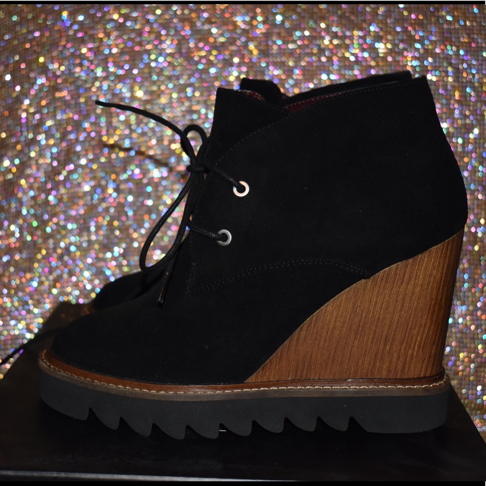 BCBGeneration Lace Up booties. NIB